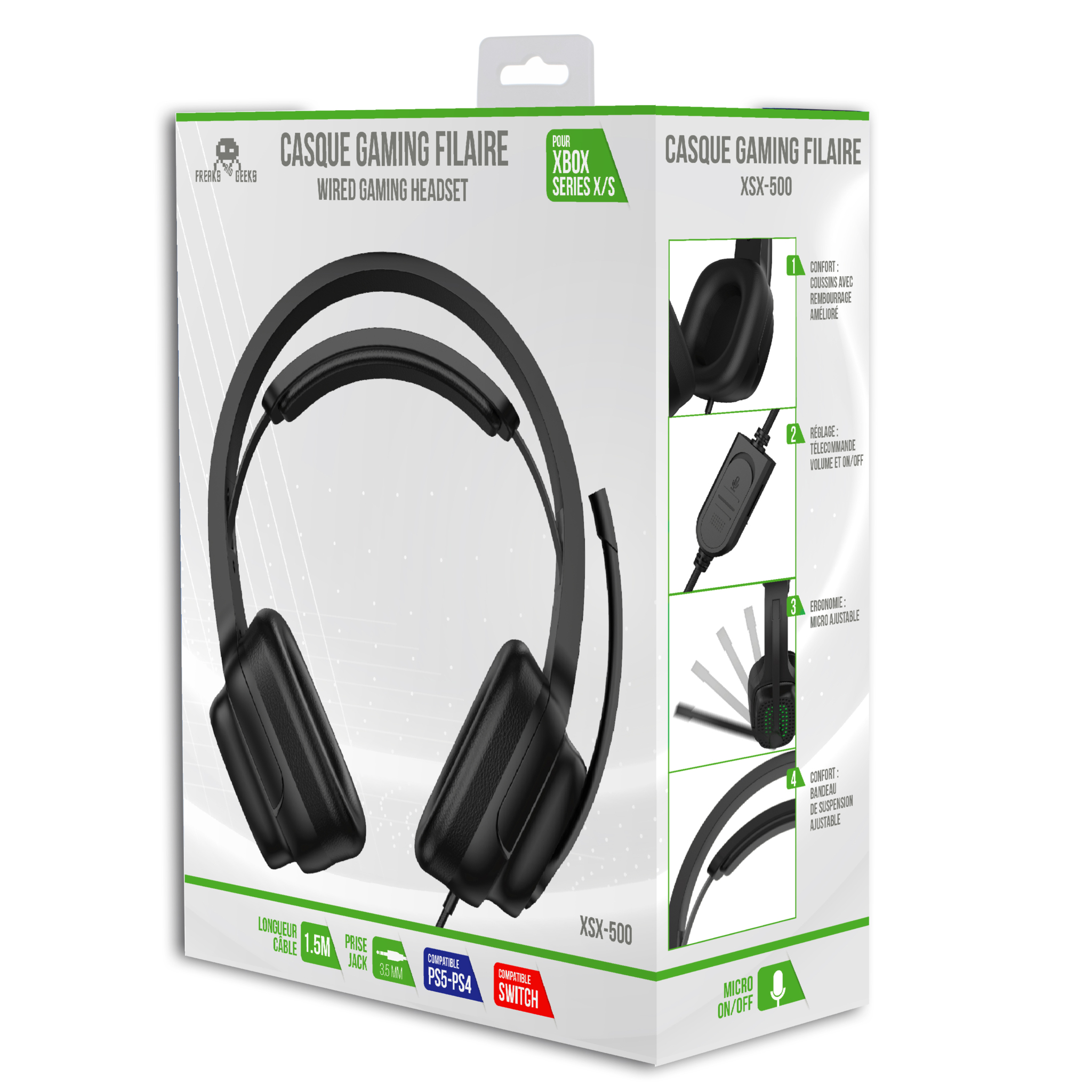 Casque gaming filaire XSX-500 - Xbox Series X/S