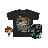 Pocket pop! & tee - overwatch tracer - taille enfant xl