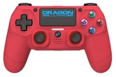 Dragonwar - manette sans fil dragon shock 4 rouge pour ps4, pc et mobile