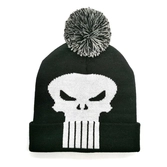 Marvel - bonnet à pompon noir logo crâne de punisher