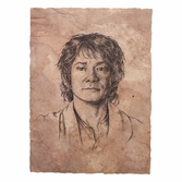 Le hobbit impression art print portrait of bilbo baggins 21 x 28 cm