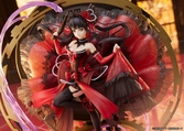 Date a bullet statuette pvc 1/7 kurumi tokisaki: pigeon blood ruby dress ver. 33 cm