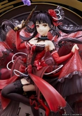 Date a bullet statuette pvc 1/7 kurumi tokisaki: pigeon blood ruby dress ver. 33 cm