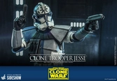Star wars the clone wars figurine 1/6 clone trooper jesse 30 cm