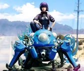 Ghost in the shell: sac_2045 statuette 1/4 motoko kusanagi and tachikoma 50 cm