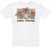 Nintendo - t-shirt enfant blanc animal crossing famille de nook - 12-13 ans - T-Shirts
