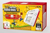 Console 2DS blanc & rouge New Super Mario Bros 2