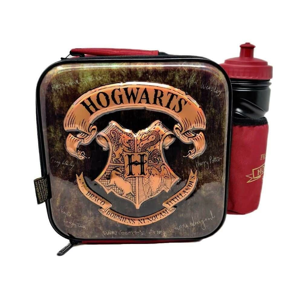 Harry potter sac à lunch poudlard en relief avec bouteille