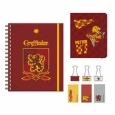 Harry potter - gryffondor - ensemble papeterie
