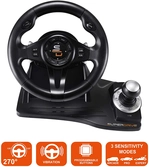 Superdrive - Volant de course GS500 avec pédalier, palettes et levier de vitesse