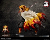 Demon slayer: kimetsu no yaiba statuette 1/4 kyojuro rengoku 42 cm