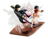 Cowboy bebop statuettes pvc 1/8 spike spiegel & faye valentine 1st gig 20 cm