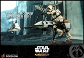Star wars the mandalorian figurine 1/6 scout trooper & speeder bike 30 cm