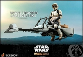 Star wars the mandalorian figurine 1/6 scout trooper & speeder bike 30 cm
