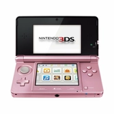 Console 3DS Rose corail + Nintendogs + cats Golden Retriever