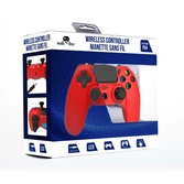 Manette sans fil rouge pour ps4 avec pavé tactile capteur de mouvement prise jack & boutons lumineux