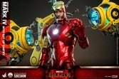 Figurine Hot Toys Iron Man Mark IV with Suit-Up Gantry articulée