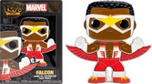 Marvel pop! pin badge émaillé falcon 10 cm
