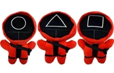 Squid game - peluche symbole (aléatoire par lot) 25cm