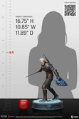 The witcher 3: wild hunt statuette geralt 42 cm