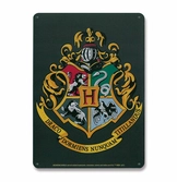 Harry potter panneau métal hogwarts logo 15 x 21 cm