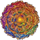 Puzzle en bois – mandala abondance inépuisable – taille m (200 pcs)