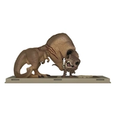Jurassic park pop! movie poster et figurine tyrannosaurus rex & velociraptor 9 cm
