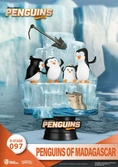 Les pingouins de madagascar diorama pvc d-stage skipper, kowalski, private & rico 14 cm