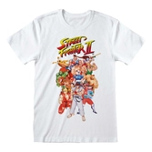 Street fighter 2 t-shirt group shot white (s)