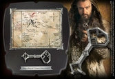 Le hobbit réplique 1/1 clé et carte de thorin Écu-de-chêne deluxe - Répliques