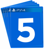 Lots 5 jeux vidéo - PS4