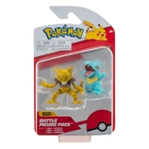 Pokémon pack 2 figurines battle kaiminus & abra 5 cm