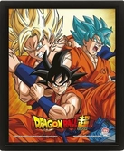 Dragon ball super - friends or rivals - poster lenticulaire 3d 26x20cm