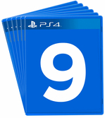 Lots 9 jeux vidéo - PS4