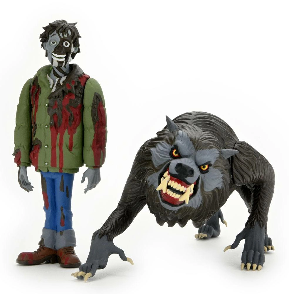 Le loupgarou de londres pack 2 figurines toony terrors jack & kessler wolf 15 cm