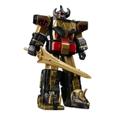 Mighty morphin power rangers figurine retro style 2022 black & gold dino megazord 18 cm