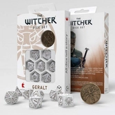 Set de dés the witcher - geralt, le loup blanc