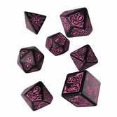 Set de dés l'appel de cthulhu - 7e Édition noir & magenta (7)