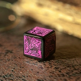 Set de dés l'appel de cthulhu - 7e Édition noir & magenta (7)