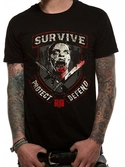 The walking dead - survive t-shirt - s
