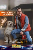 Retour vers le futur figurines movie masterpiece 1/6 marty mcfly & einstein exclusive 28 cm