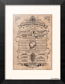 Harry potter - poudlard liste scolaire - collector print '30x40cm'