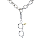 Harry potter - eclair & lunettes - clip charme pour bracelet