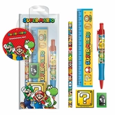Super mario - colour block - set papeterie