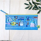 Studio ghibli - mon voisin totoro - trousse transparente bleue