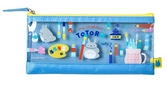 Studio ghibli - mon voisin totoro - trousse transparente bleue