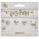 Harry potter - set de 4 perles charmes pour bracelet - personnages