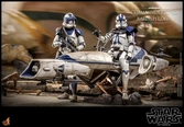 Star wars the clone wars figurine 1/6 commander appo & barc speeder 30 cm