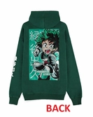 My hero academia - deku - pull à capuche zipper homme (m)