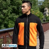 Naruto shippuden - veste réplique - naruto homme orange/noir (s)